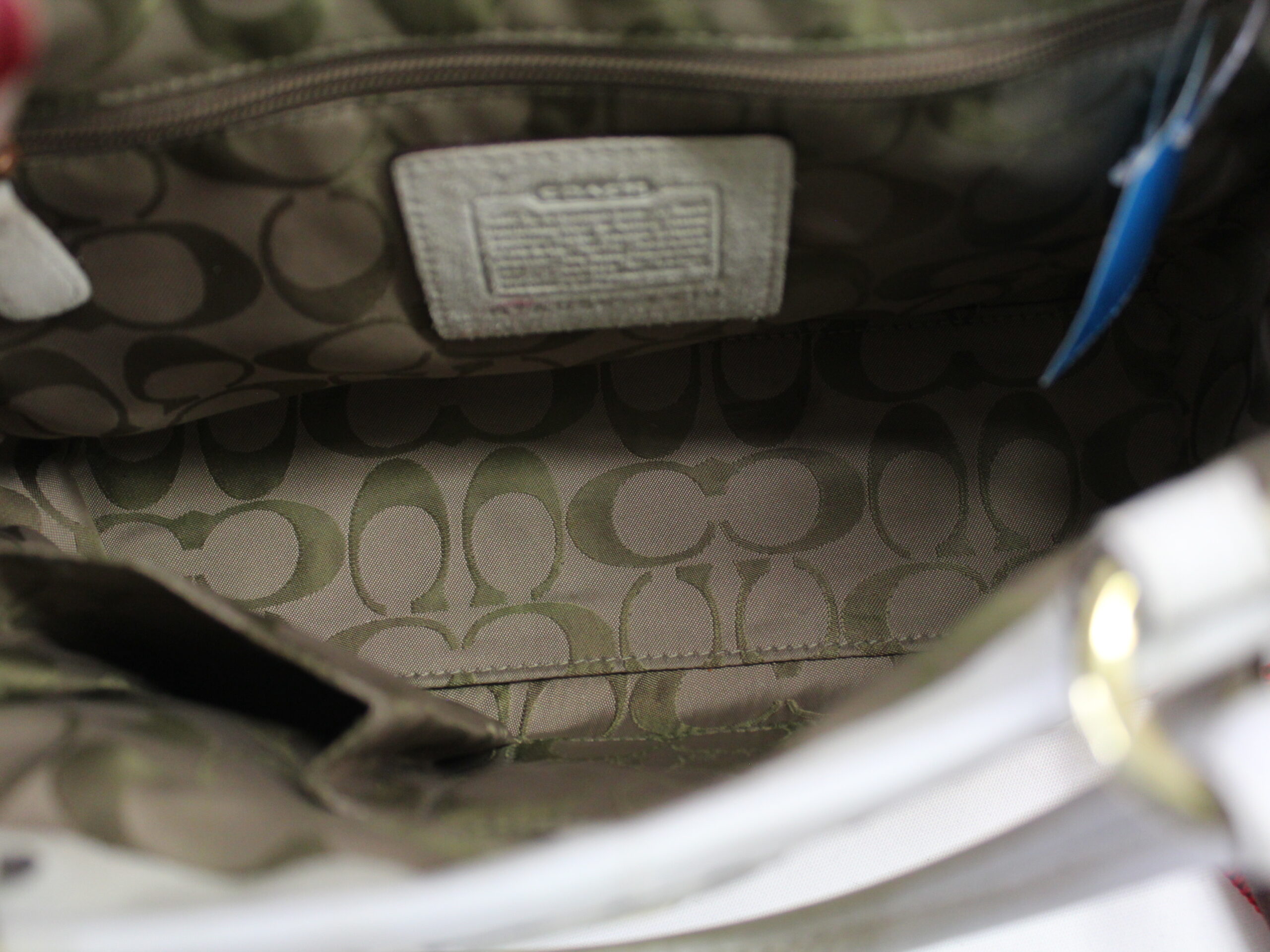 Coach Vintage Wicker Shoulder Bag Purse - Image 7