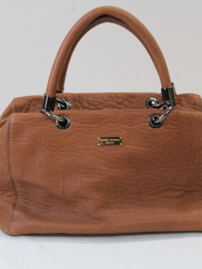 Henri Bendel Genuine Leather Dual Handle Shoulder Bag