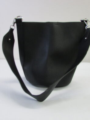 Gap Black Leather Bucket Shoulder Bag