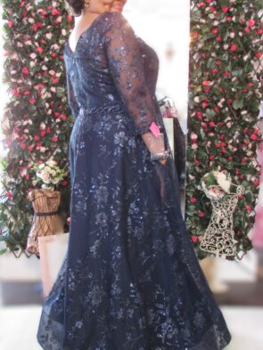 Jade Couture 3/4 Sleeve Gown Size 12