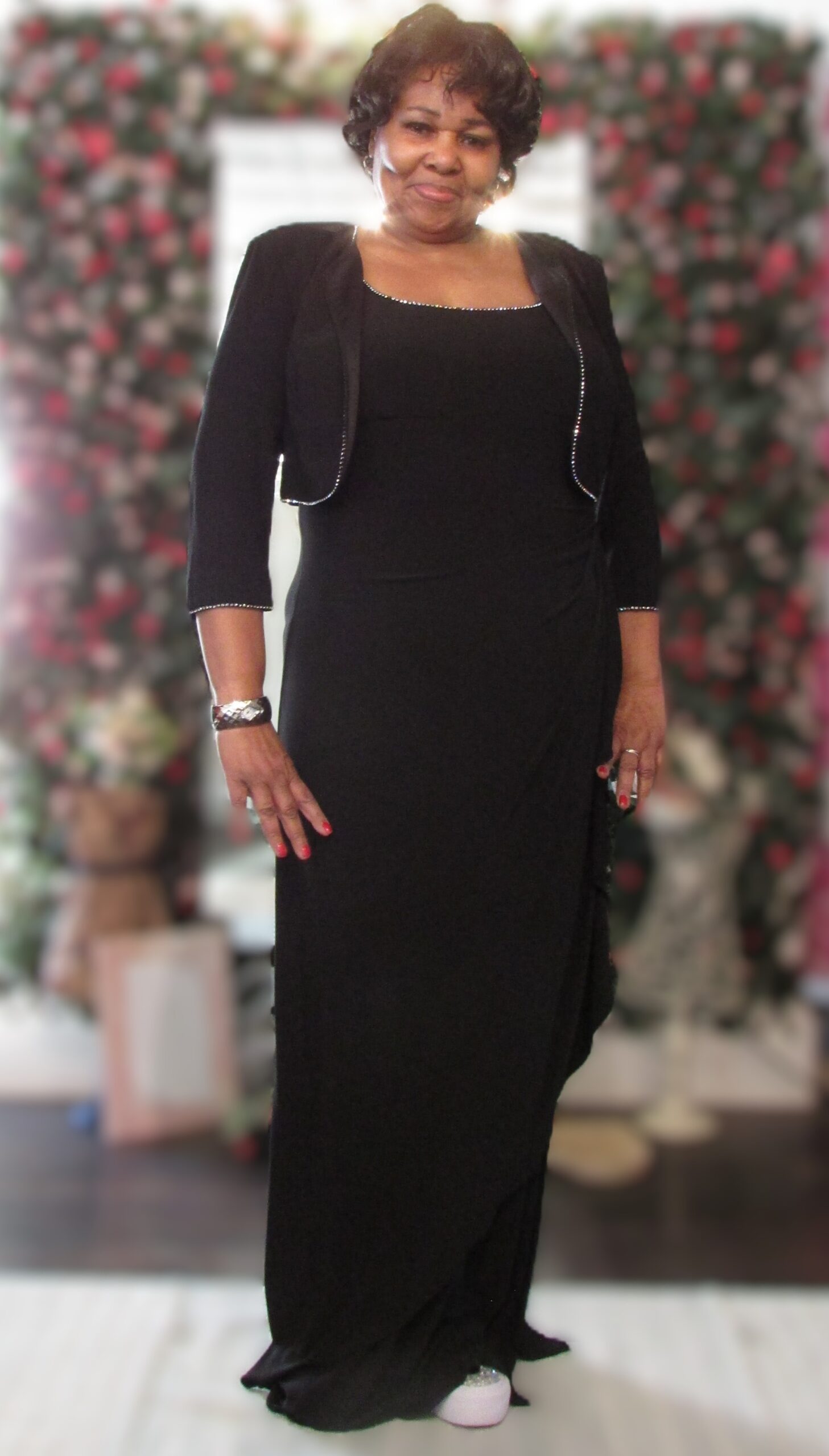 Alex Evenings Black 2 Piece Gown w Jacekt Size 14 - Image 6