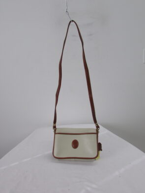 Vintage Cream Top Grain Leather Crossbody Bag