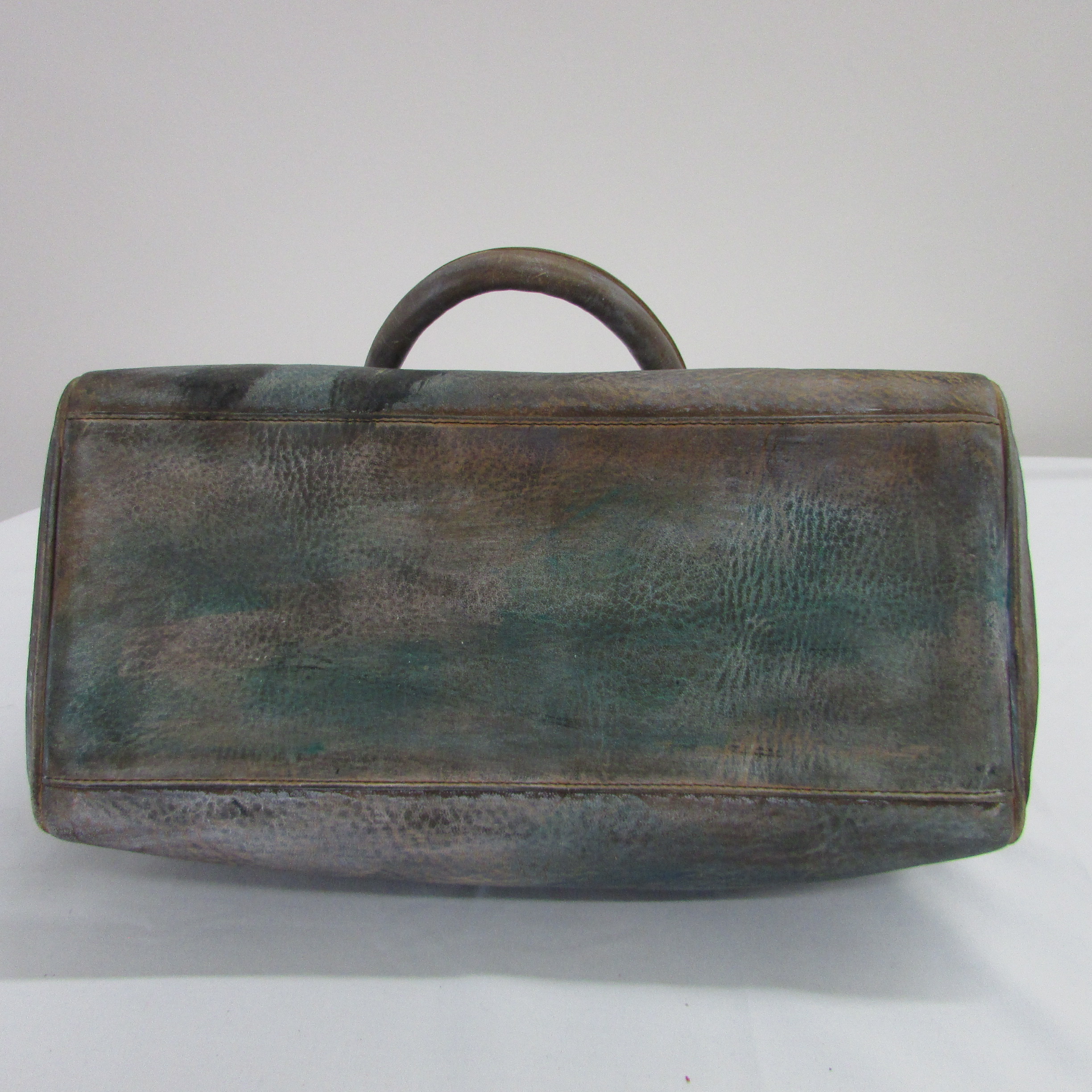 Jane Yoo Vintage Artwork Tote Bowling Bag Purse - Image 6