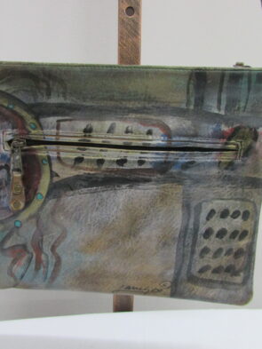 Jane Yoo Vintage Artwork Crossbody Flat Purse