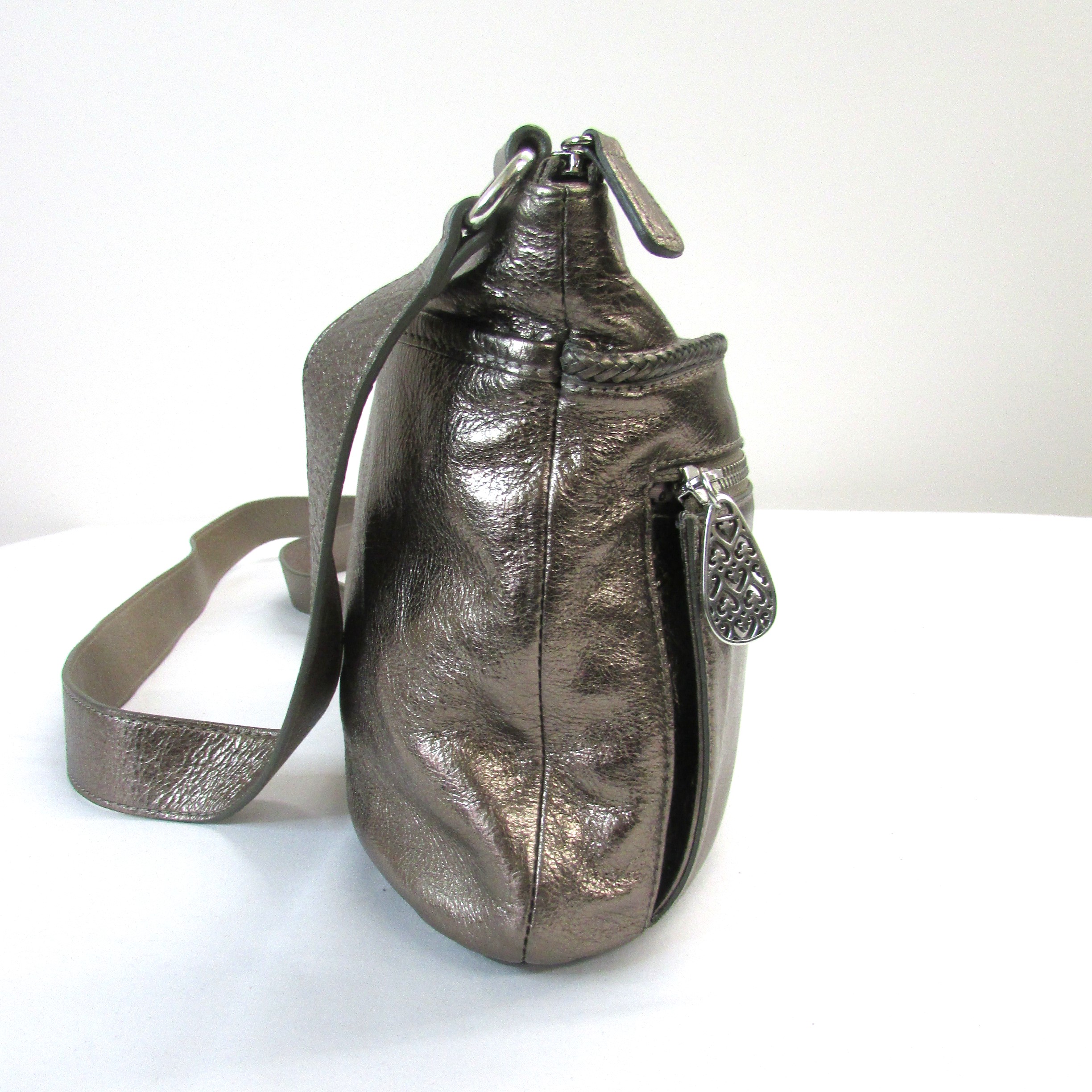 Brighton Vintage Copper Crossbody Purse - Image 3