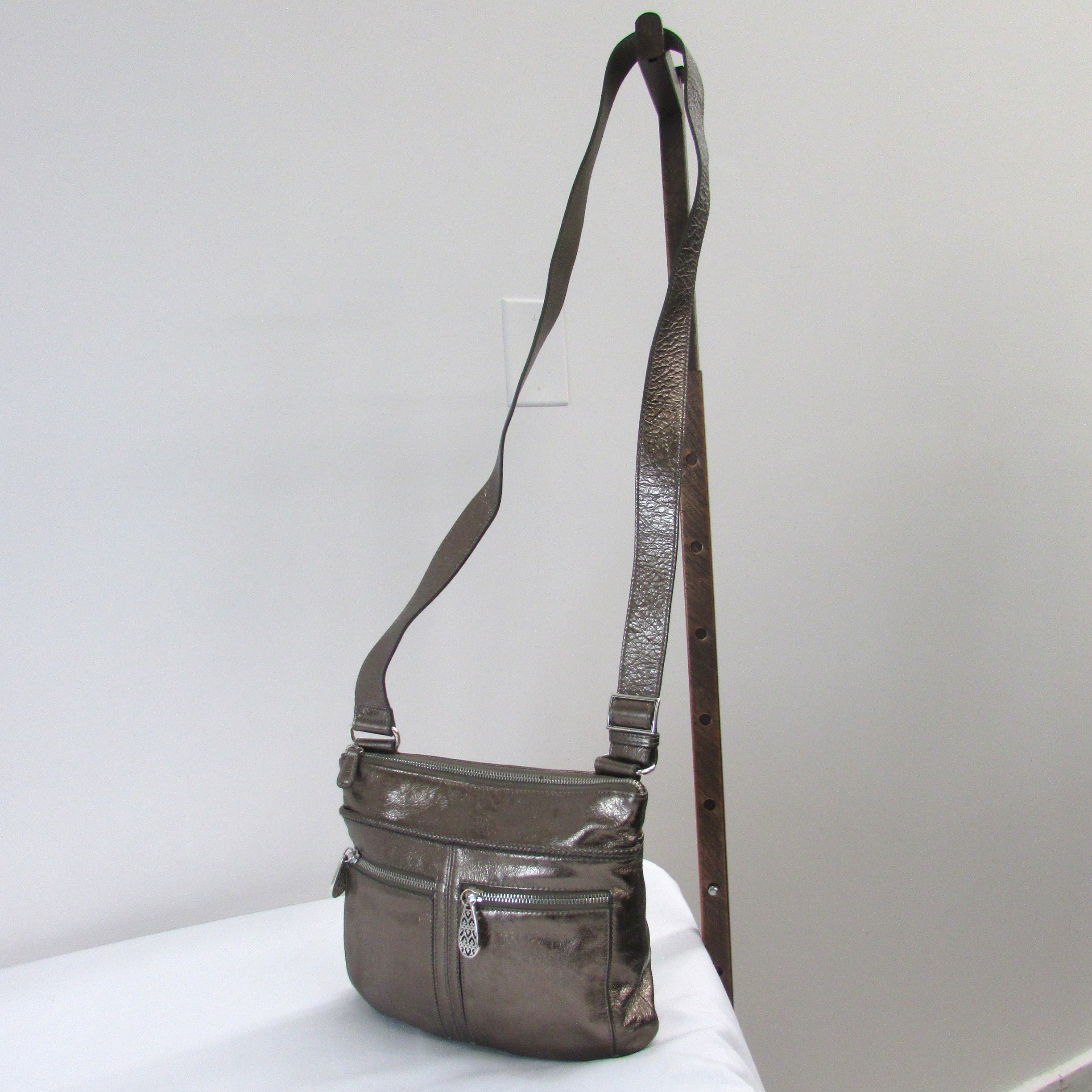 Brighton Vintage Copper Crossbody Purse - Image 6