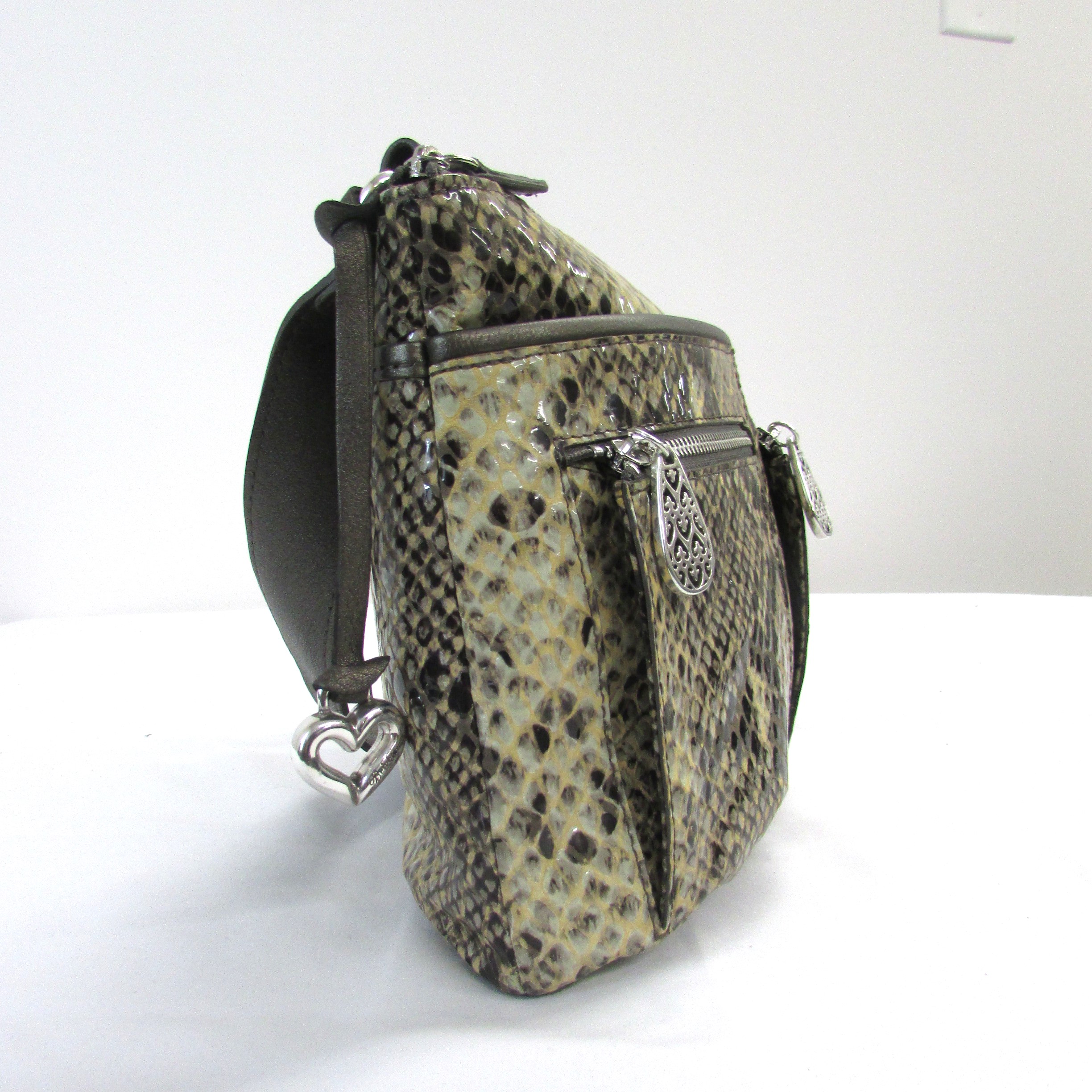 Brighton Vintage Snakeskin Crossbody Purse - Image 3