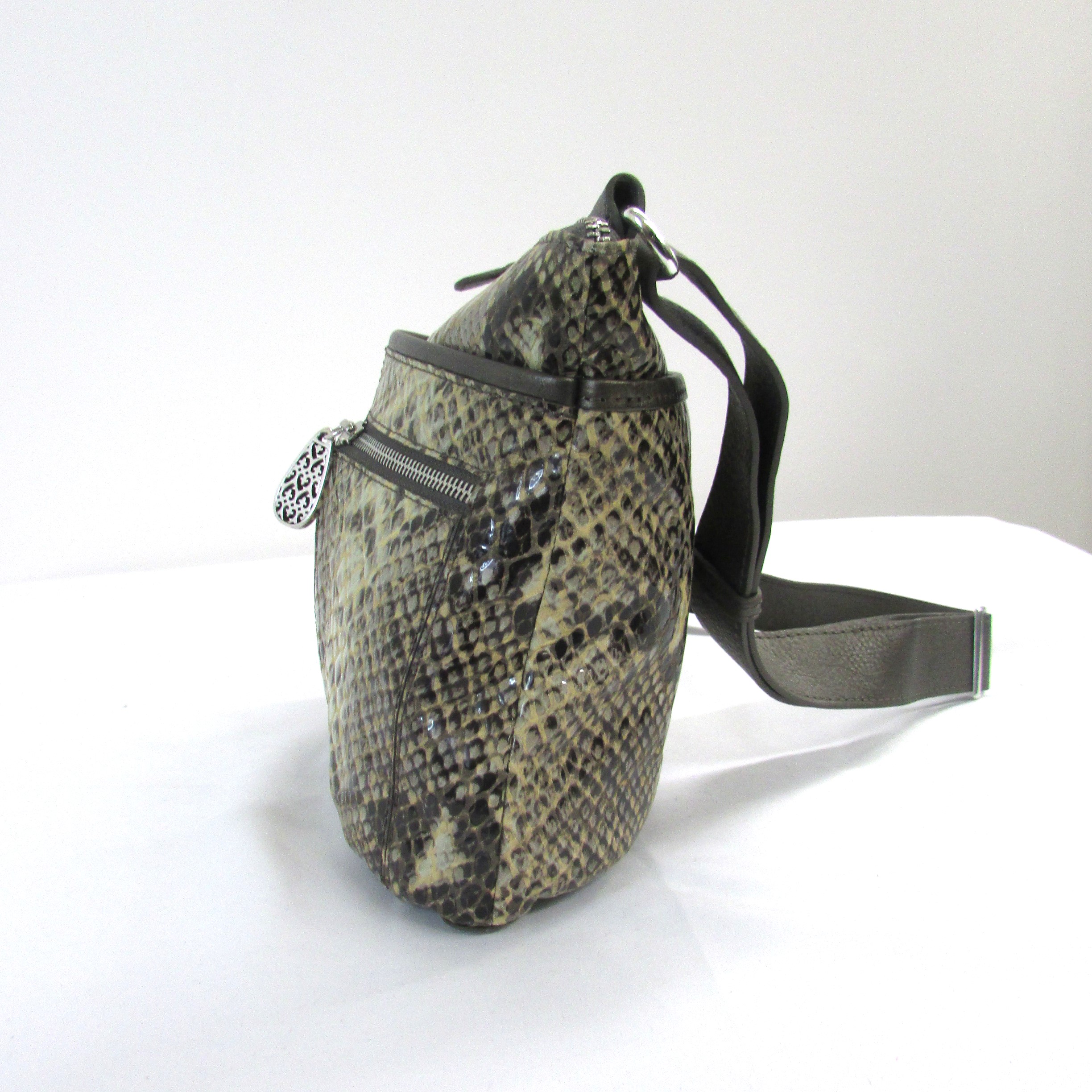 Brighton Vintage Snakeskin Crossbody Purse - Image 4