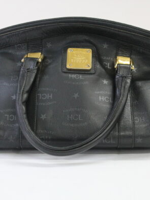 HCL Vintage Leather Black Tote