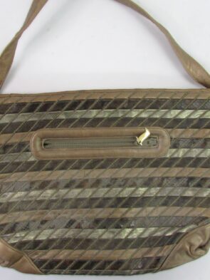 Sharif Vintage Multi Color Leather Shoulder Bag