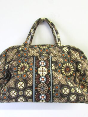 Vera Bradley Abby Canyon Brown Flower Print Large Travel Bag