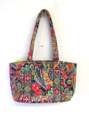 Vera Bradley Retired Venetian Paisley Multi-color Tote with Wallet