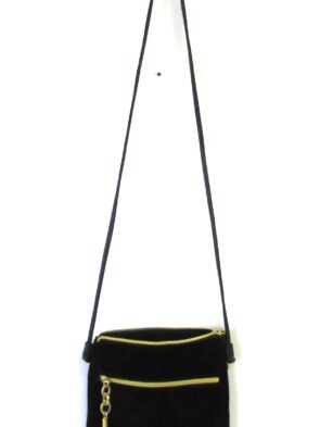 Americana by Sharif Suede Evening Bag with Shoulder Strap, Vintage