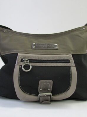 Lancaster Nylon Multi Color Expandable Crossbody Bag