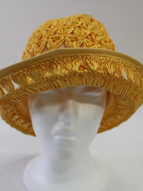 Liz Claiborne Yellow Sun Hat, 100% Paper