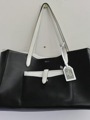 Ralph Lauren Vintage PVC Black Tote