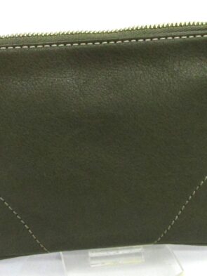 Vintage Green Coach Small Wristlet