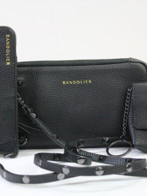 Bandolier Black Leather Accessory Set w Dusters