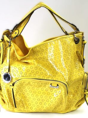Franco Sarto Vintage Yellow Shoulder Bag
