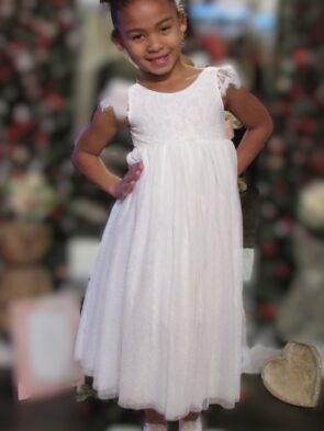 Unbranded Sleeveless Flower Girl Dress Size 4/5