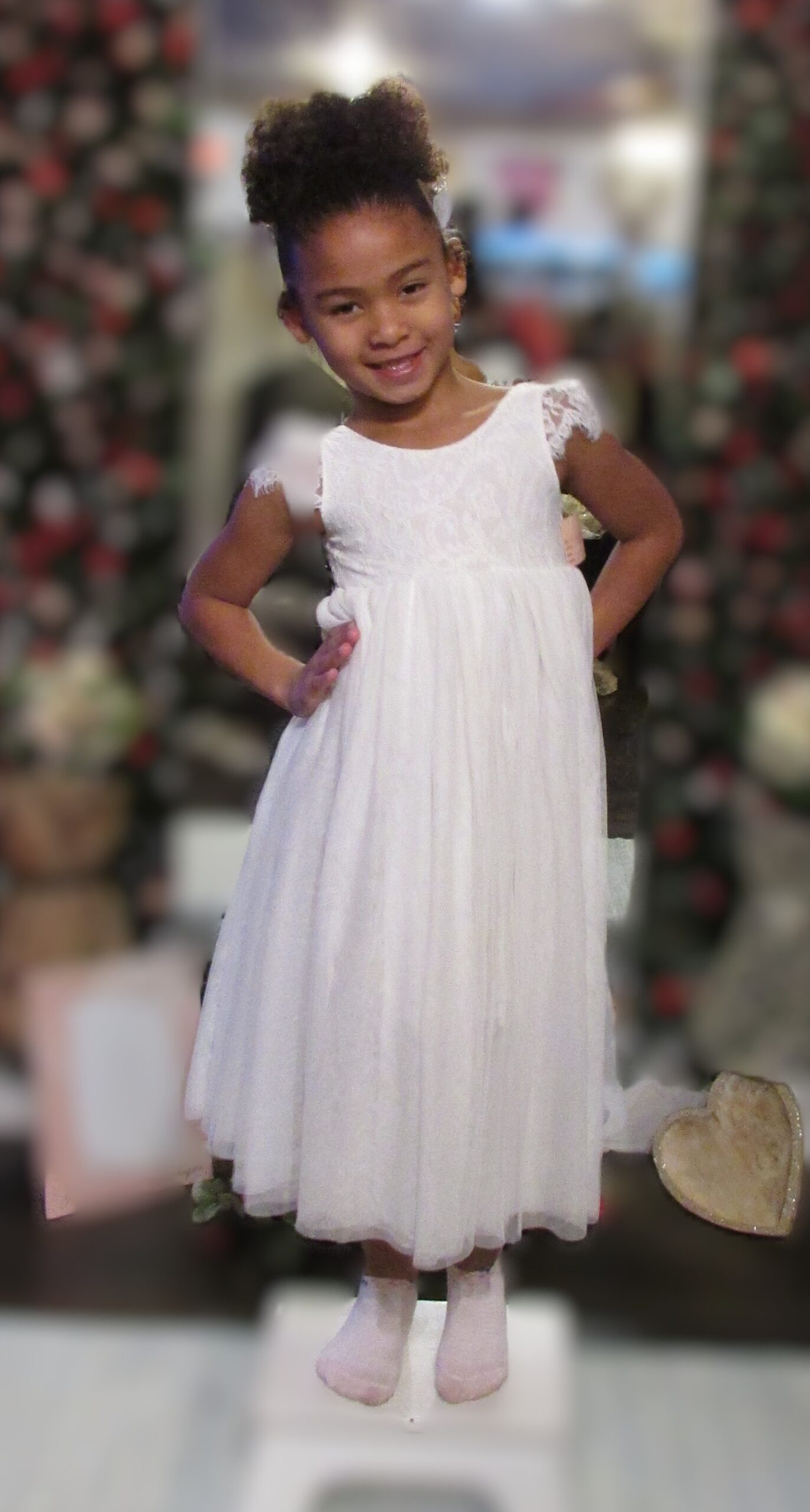 Unbranded Sleeveless Flower Girl Dress Size 4/5