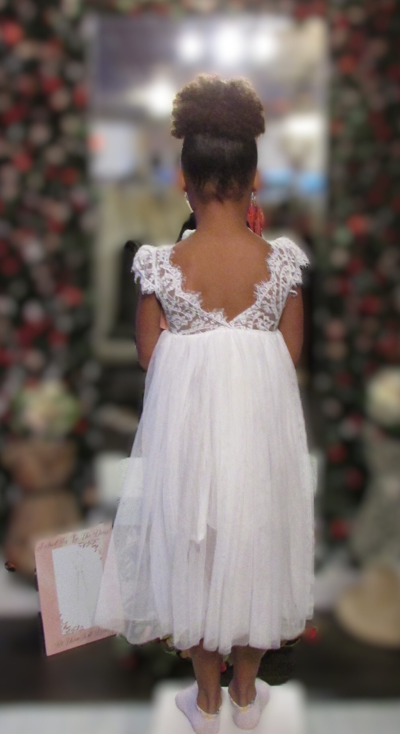 Unbranded Sleeveless Flower Girl Dress Size 4/5 - Image 2