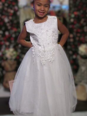 Weileenice Sleeveless Flower Girl Dress Size 8