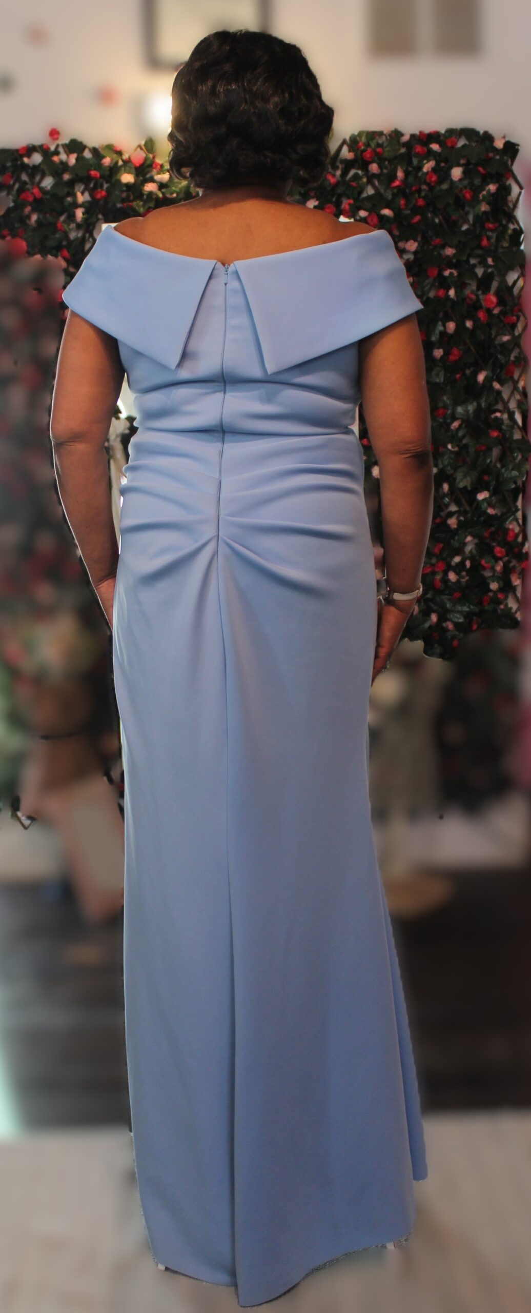 Xscape Perwinkle Blue Gown Size 12 - Image 4