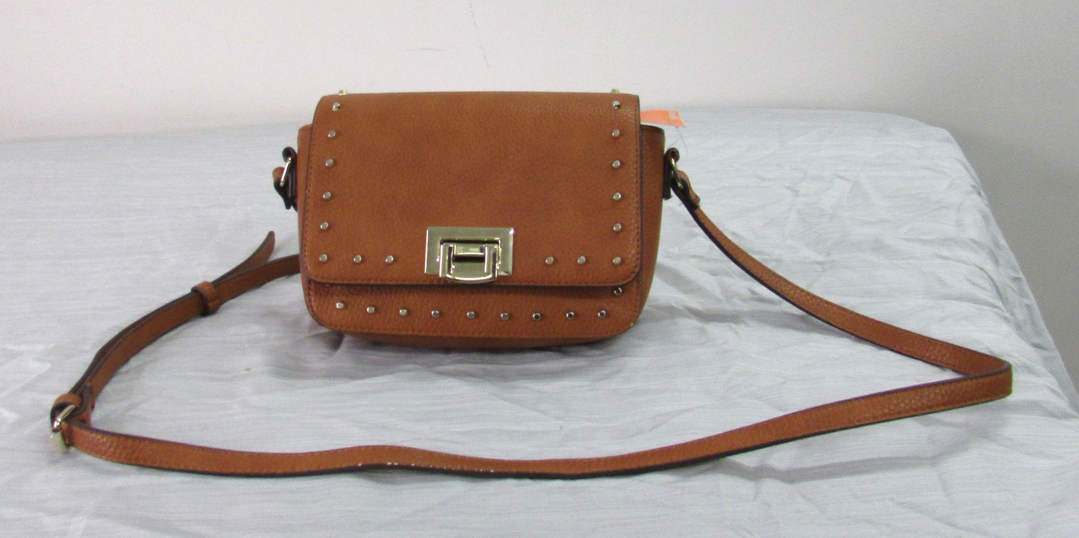 White House Black Market Vintage Leather Brown Crossbody