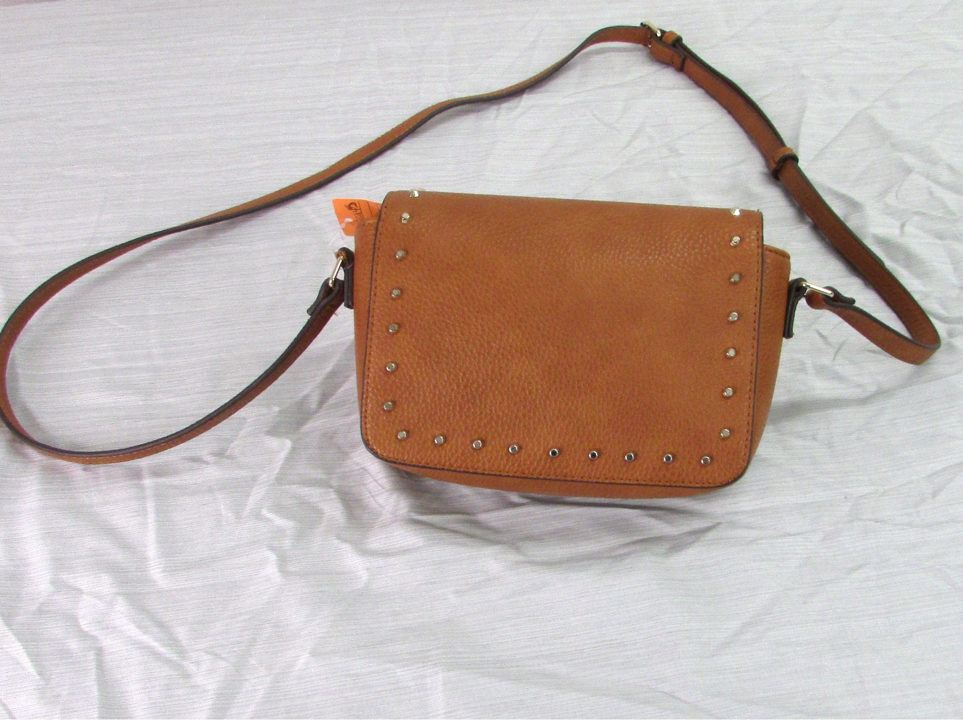 White House Black Market Vintage Leather Brown Crossbody - Image 2