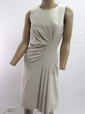 Calvin Klein Nude Fitted Sleeveless Dress Size 2