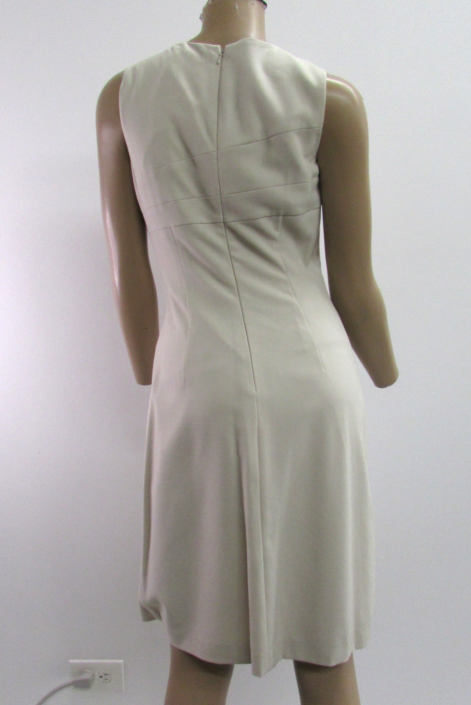 Calvin Klein Nude Fitted Sleeveless Dress Size 2 - Image 3