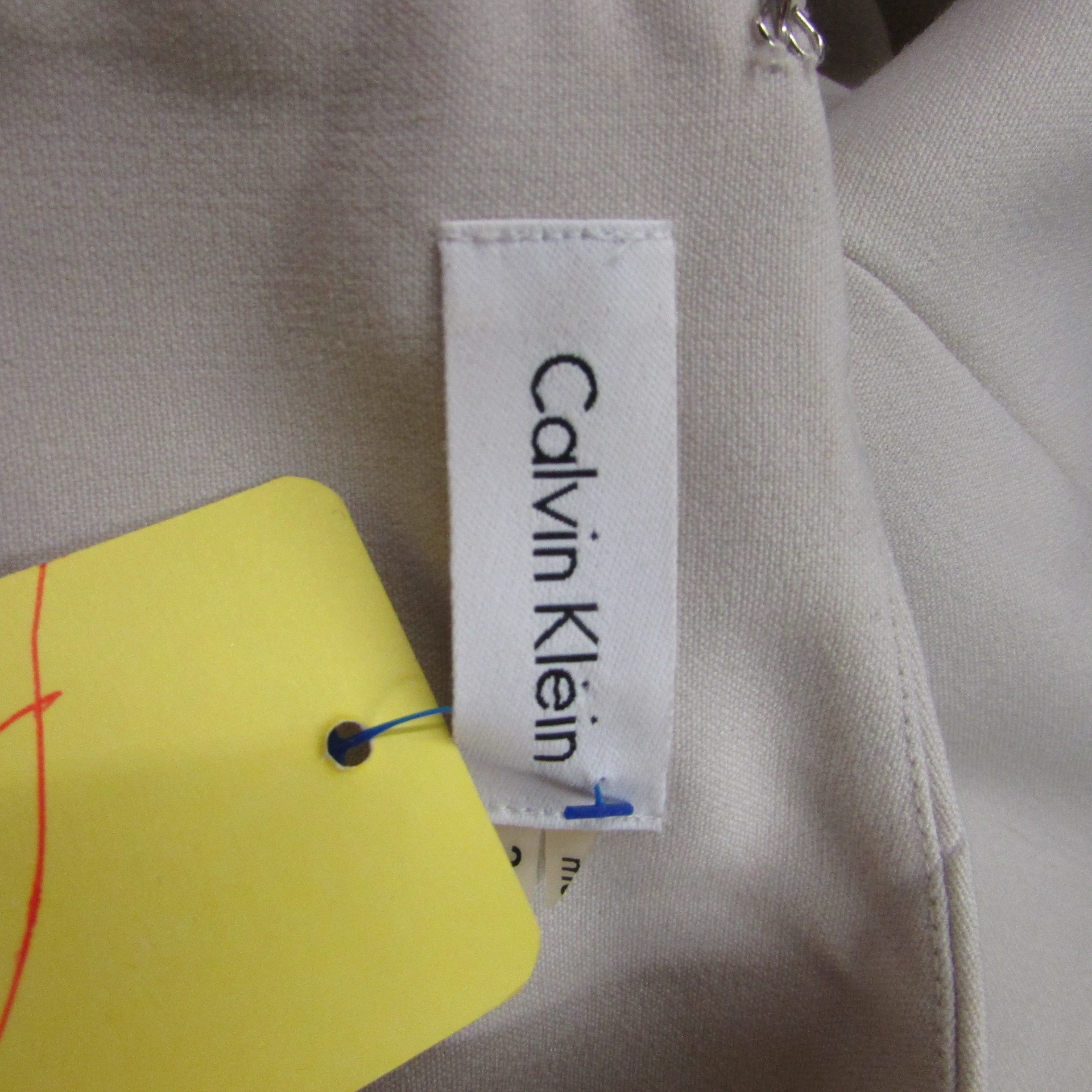 Calvin Klein Nude Fitted Sleeveless Dress Size 2 - Image 4