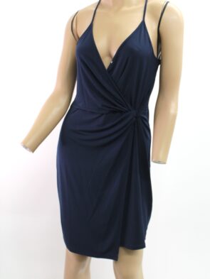 BCBG Vintage Dark Navy Blue w Spaghetti Straps Dress Size M
