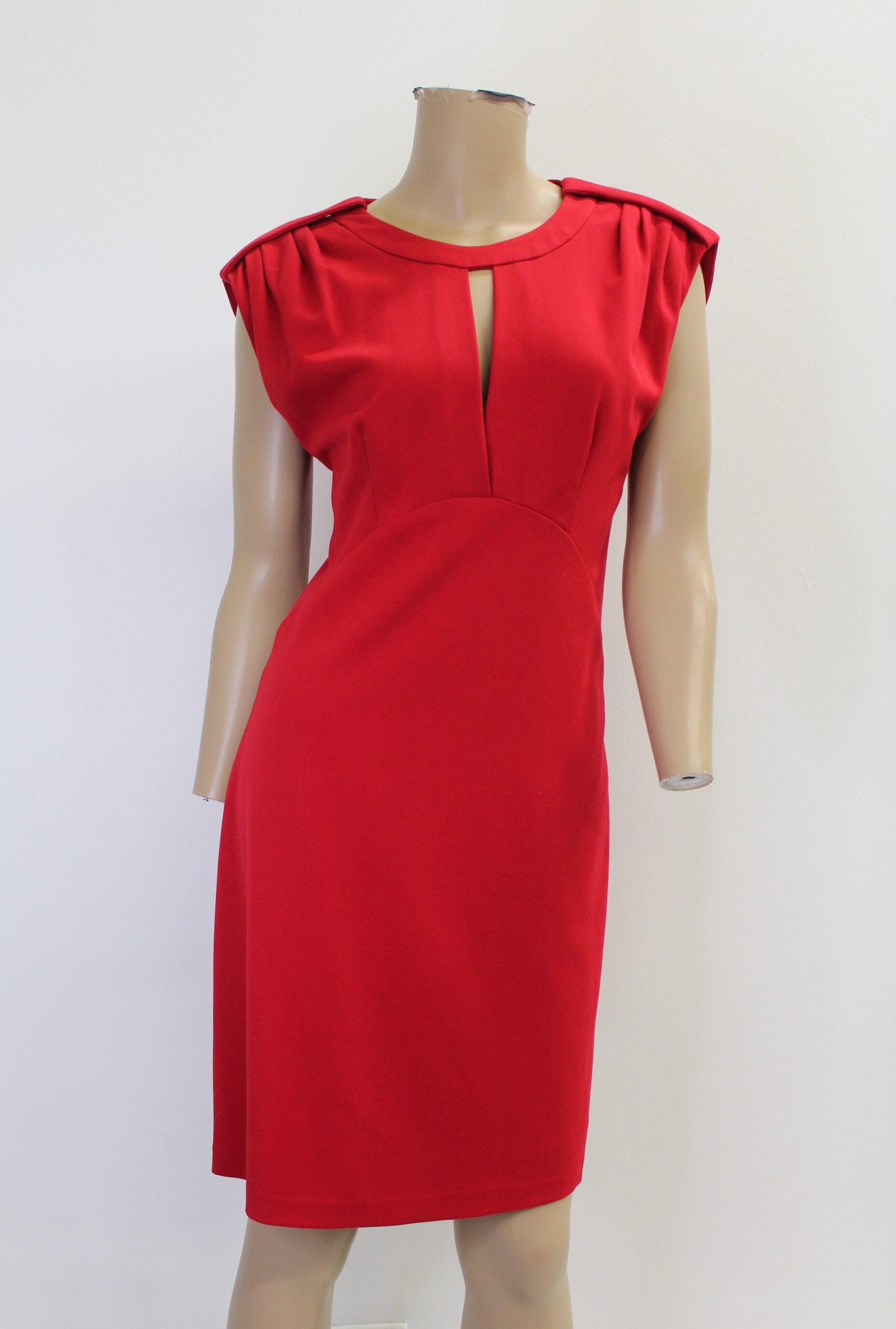 Phoebe Couture Vintage Sleeveless Red Dress Size 8