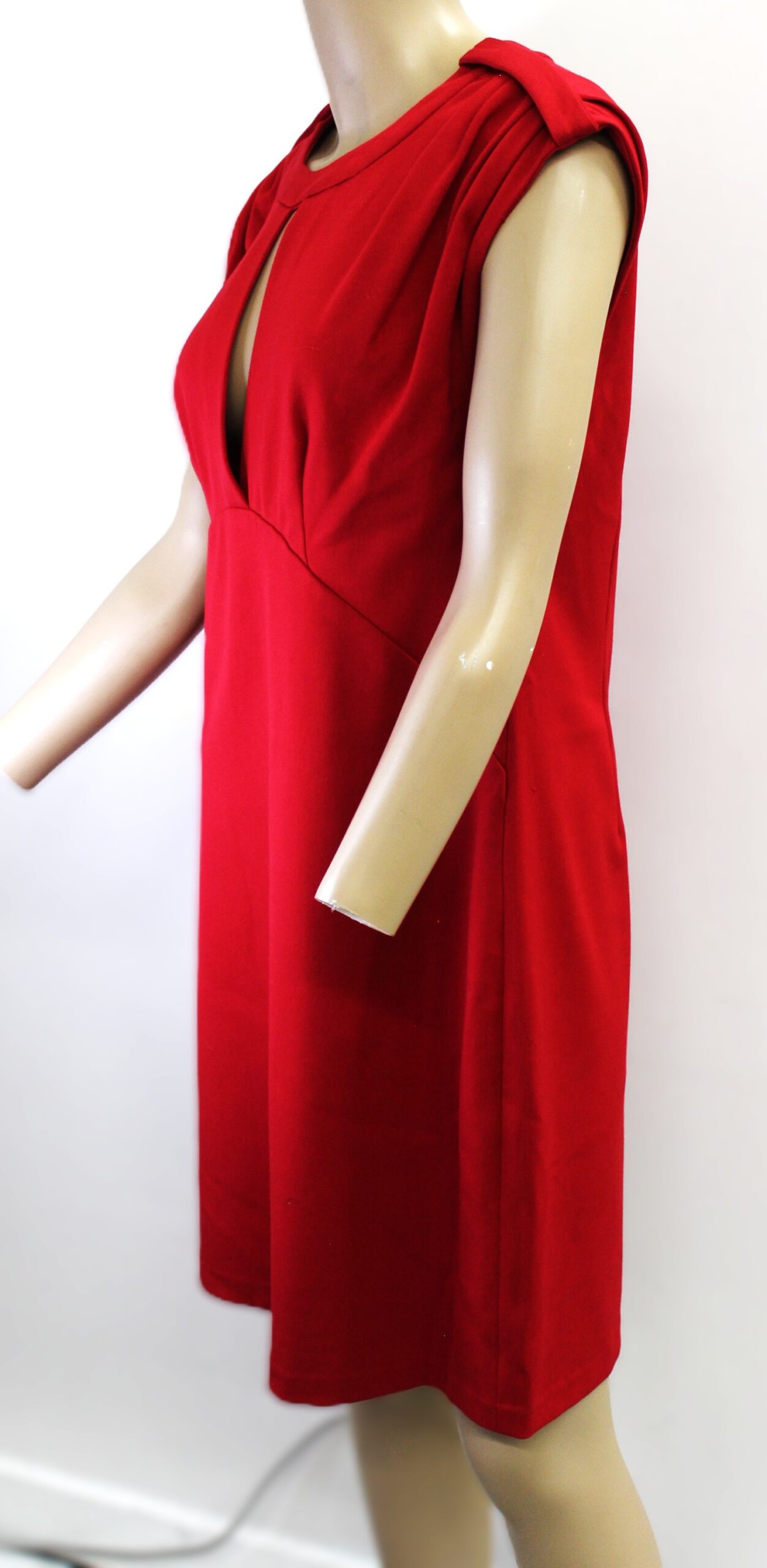 Phoebe Couture Vintage Sleeveless Red Dress Size 8 - Image 2