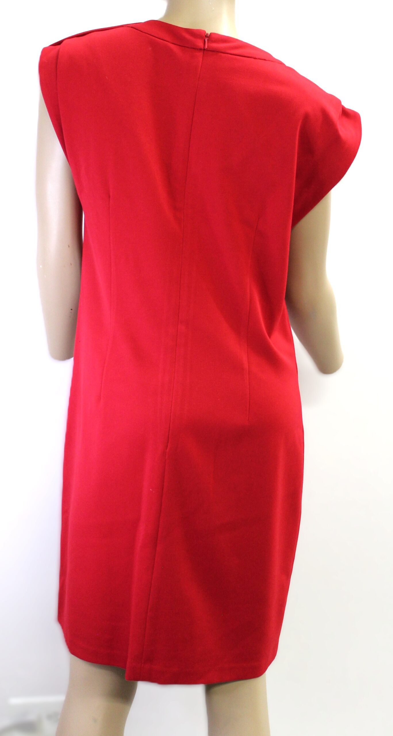 Phoebe Couture Vintage Sleeveless Red Dress Size 8 - Image 3