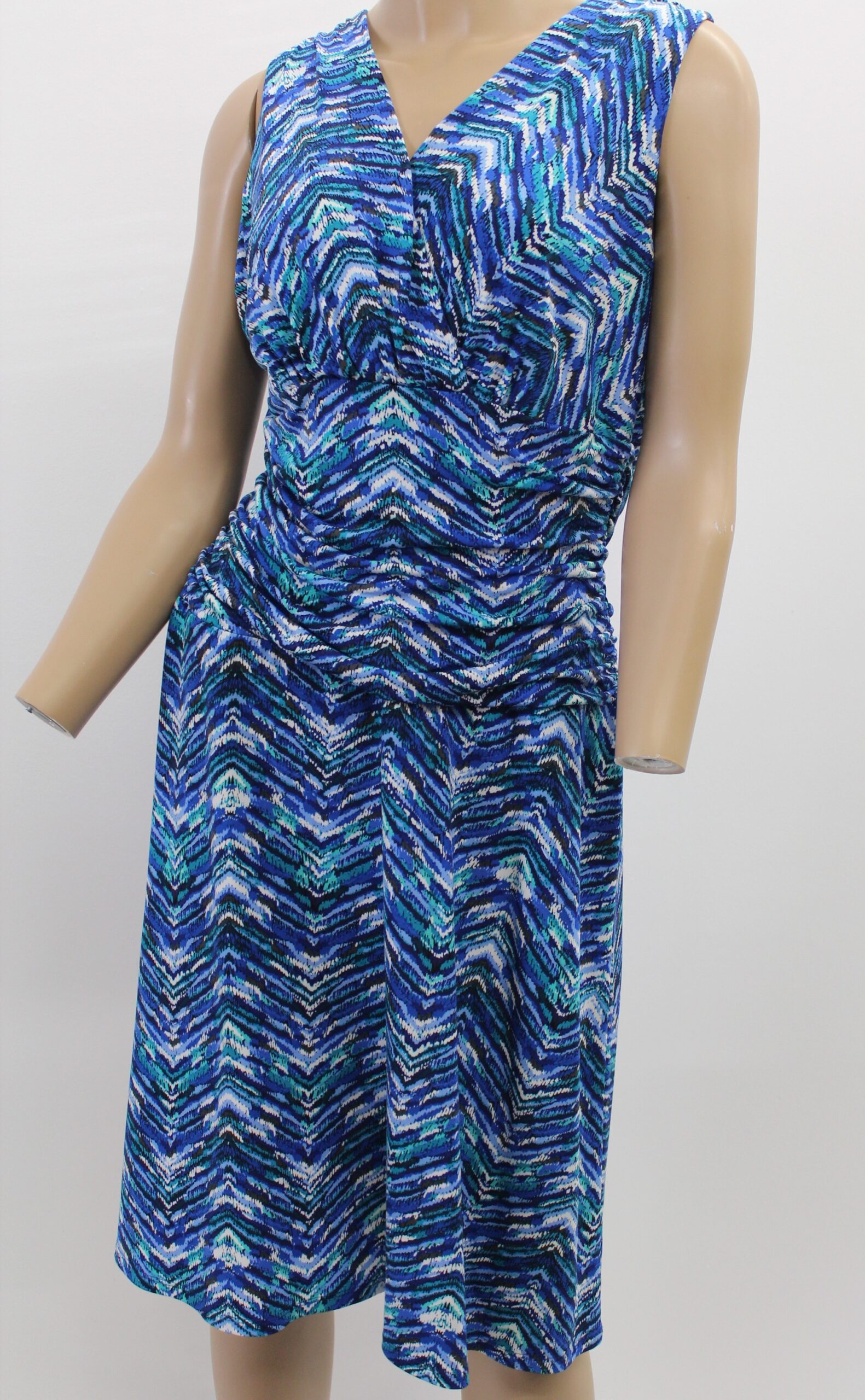 Nie West Multi Color Blouson Sleeveless Dress Size 10