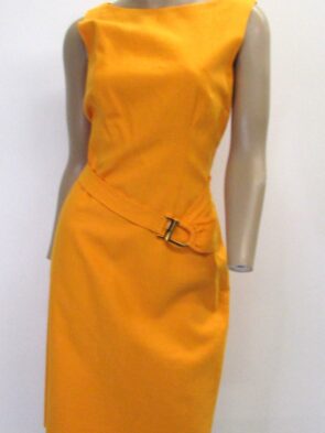 David Meister Yellow Cocktail Dress Size 6