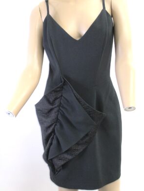 Tristan Trista Vintage Black Chemise Dress Size 10