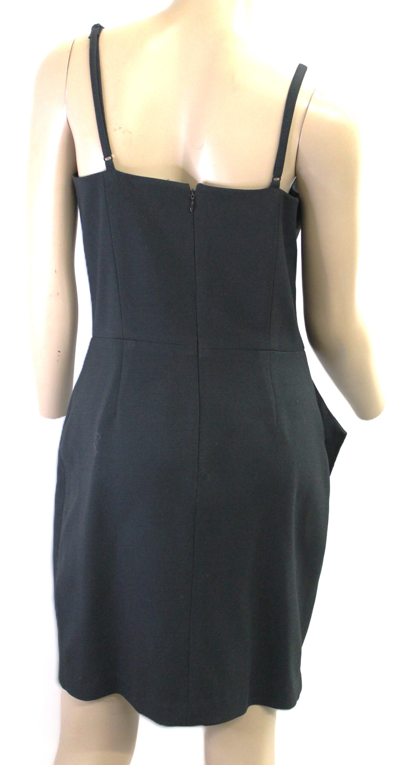 Tristan Trista Vintage Black Chemise Dress Size 10 - Image 4