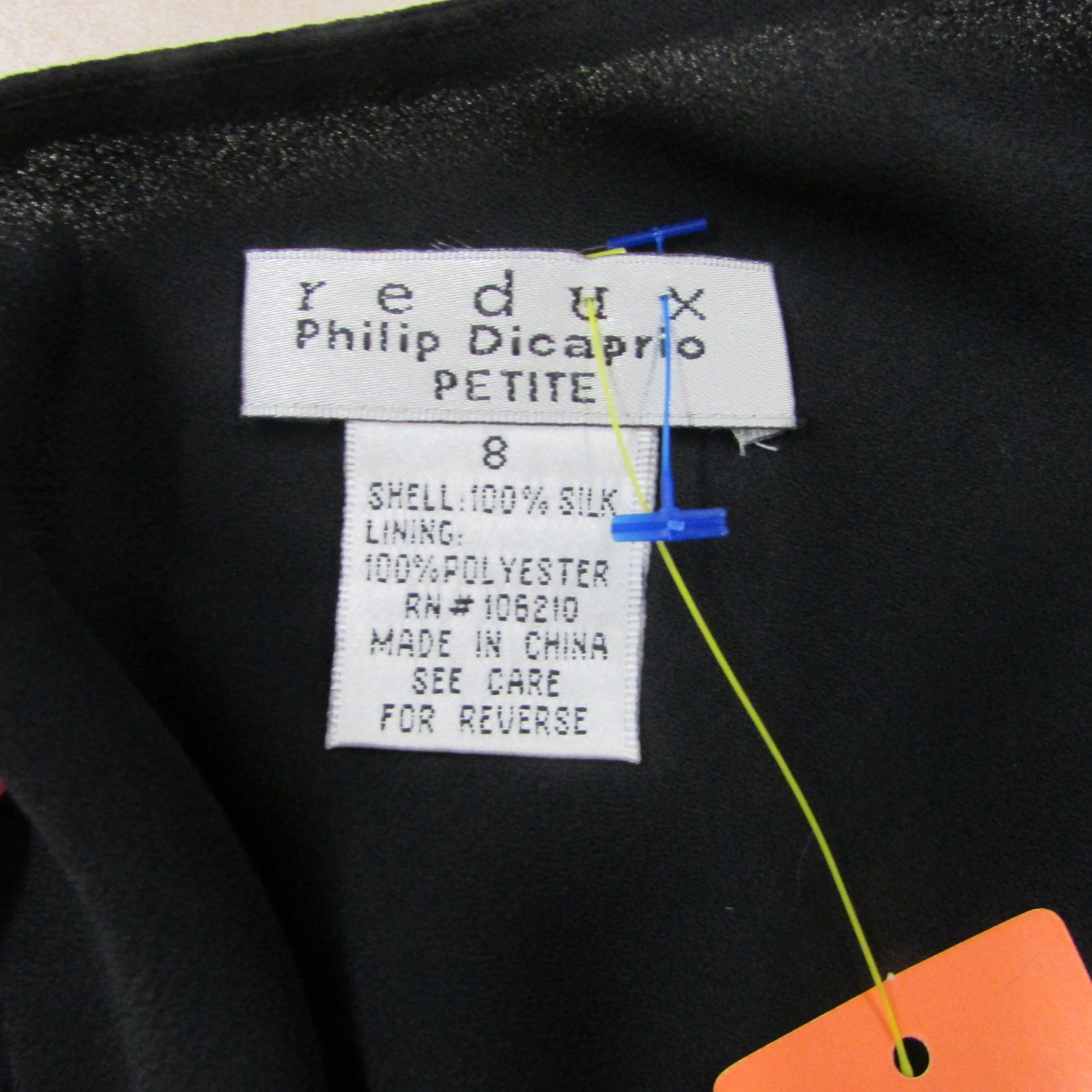 Redux Philip Dicaprio Petite Vintage Black Evening Dress Size 8 - Image 3