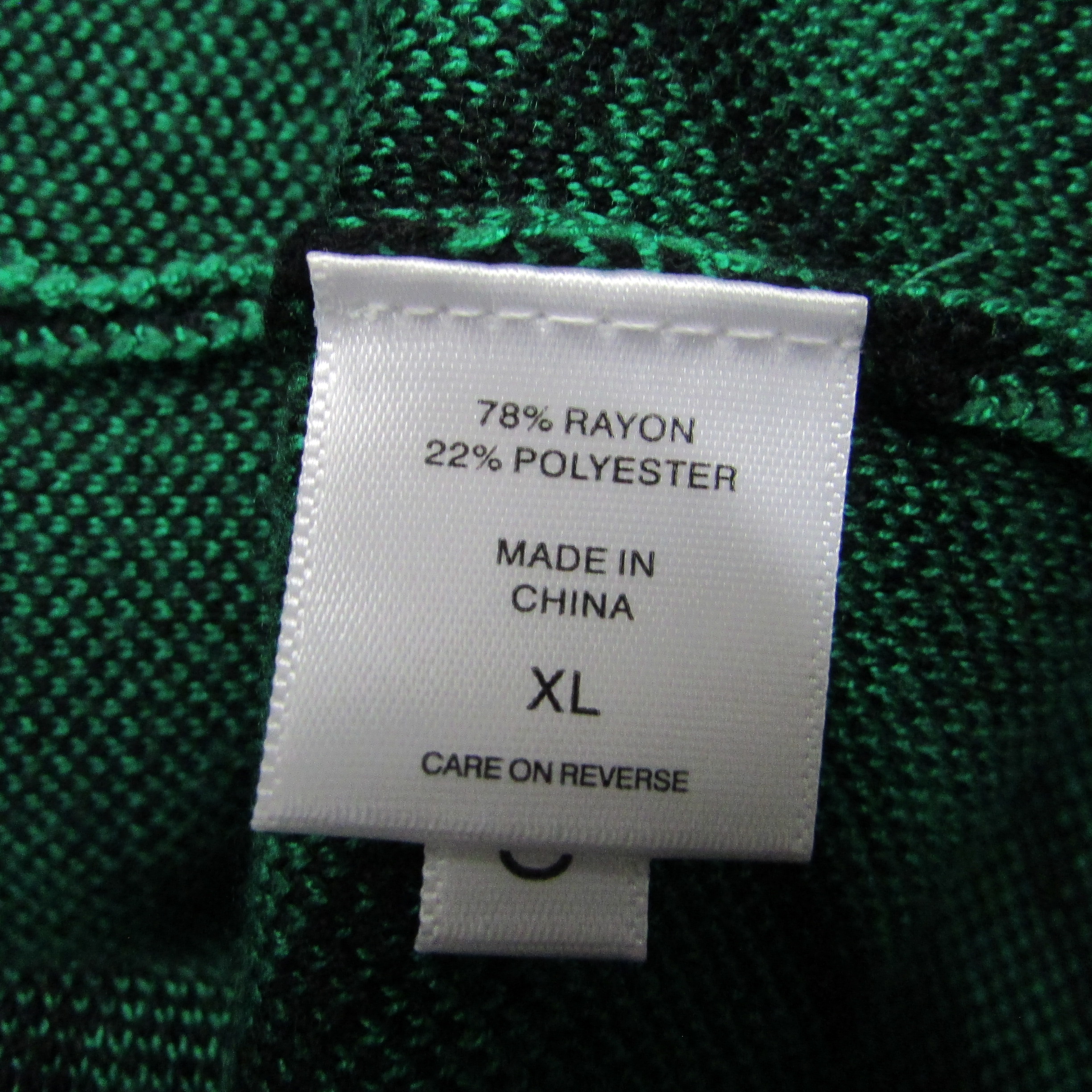 NY&C Green and Black Plaid Business Casual Button Dress Size XL - Image 5