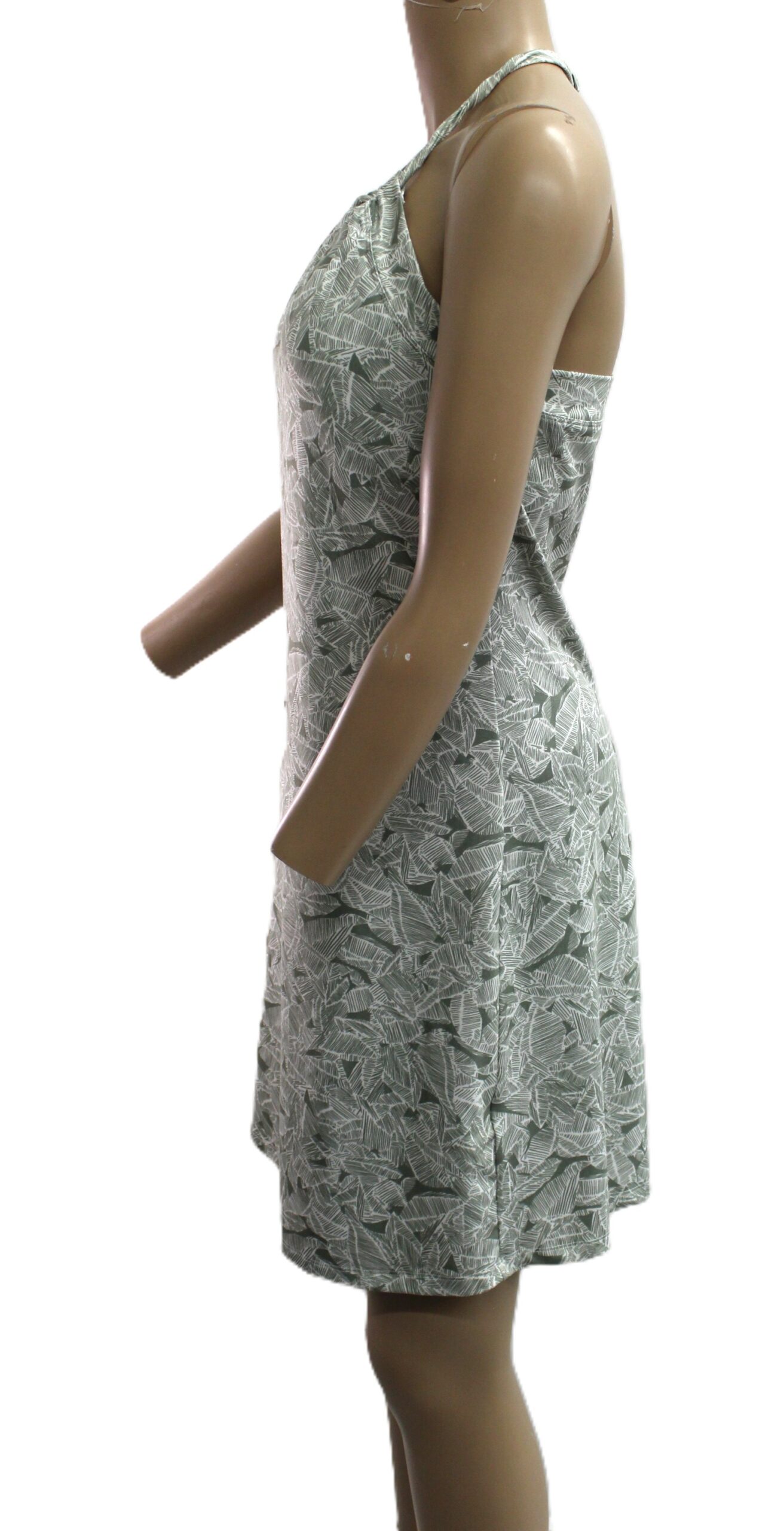 Eddie Bauer Vintage Spaghetti Strap Green & White Dress Size S - Image 2