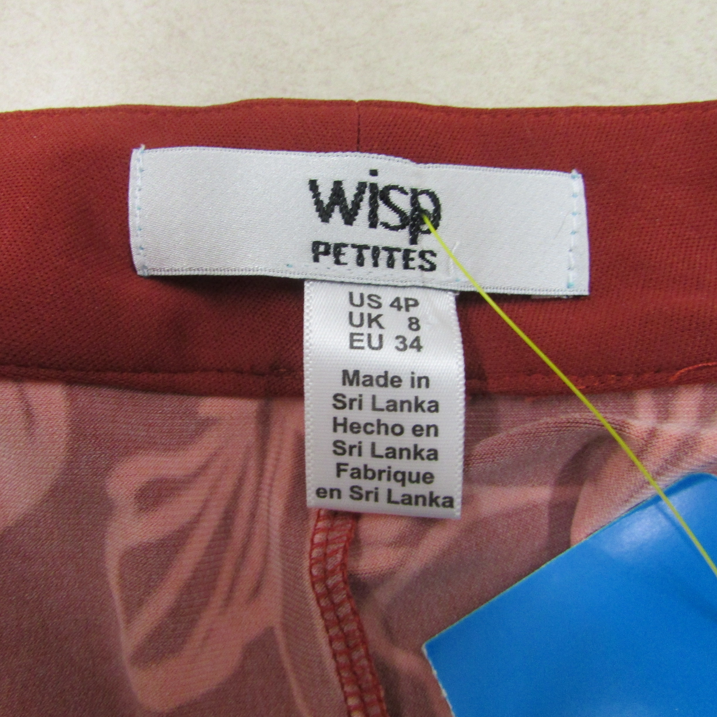 Wisp Petites Vintage Red Dress w Floral Print Size 4P - Image 3