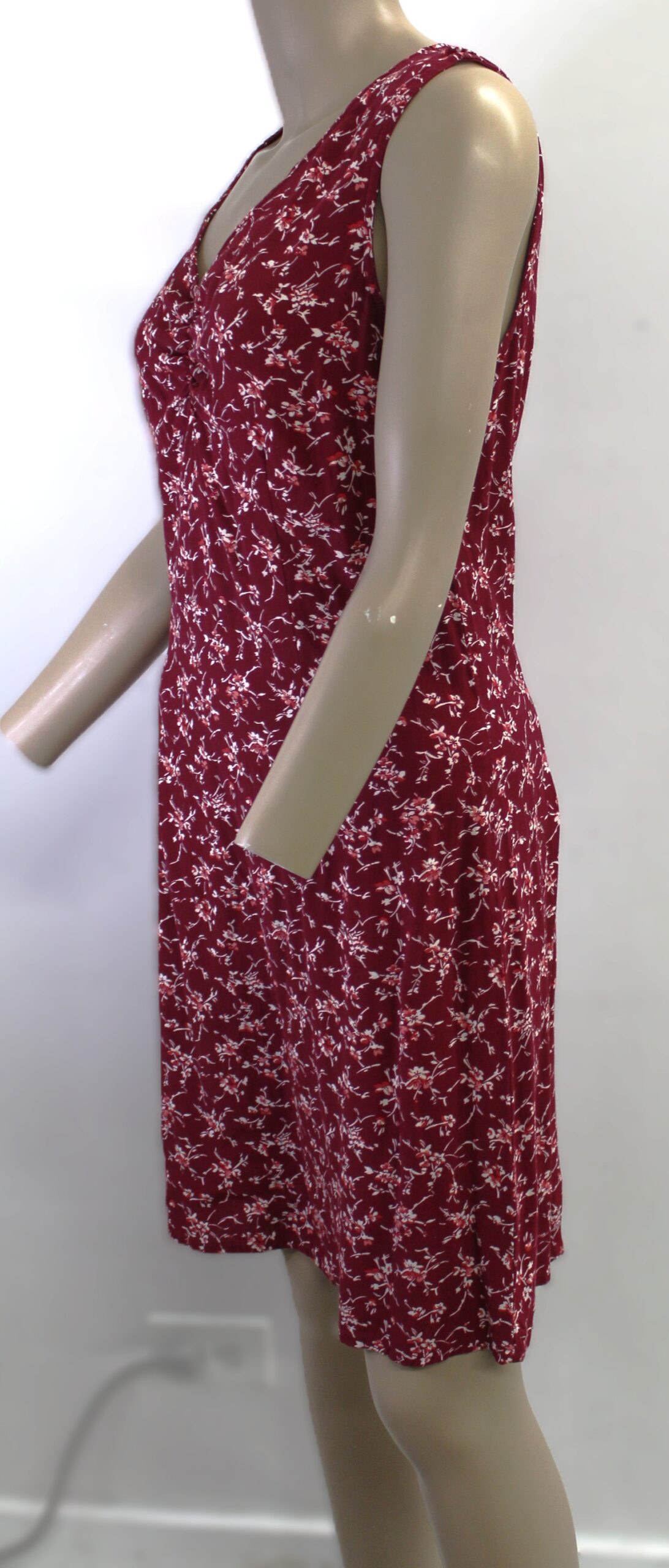 Eddie Bauer Vintage Red Floral Sleeveless Dress Size 10 - Image 2