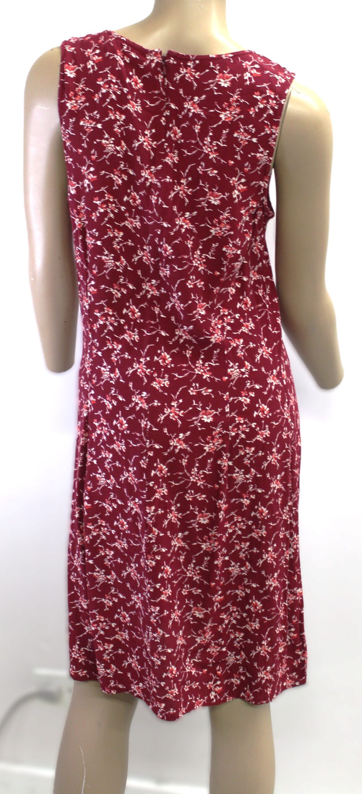 Eddie Bauer Vintage Red Floral Sleeveless Dress Size 10 - Image 3