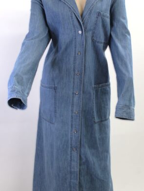 Treasure Bond Vintage Long Blue Denim Dress Size Large