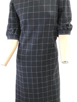 Loft Vintage Black A-line Shortsleeve Dress Size 14