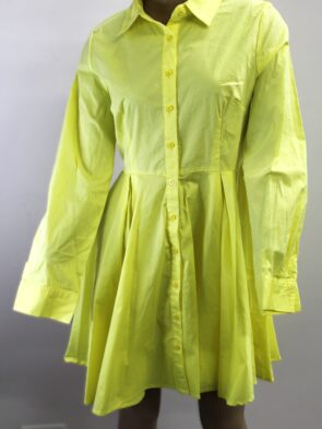Fashion Nova Vintage Yellow Buttondown Dress Size M